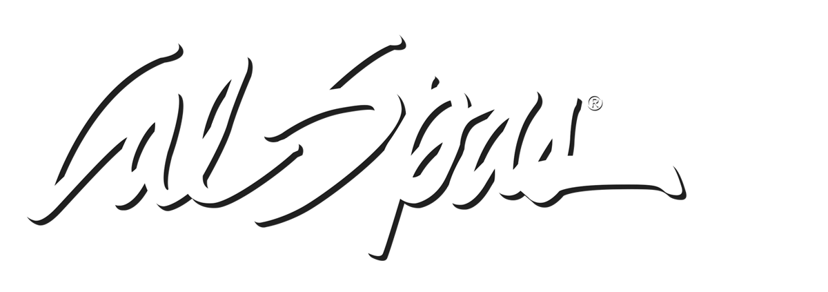 Calspas White logo hot tubs spas for sale Elk Grove